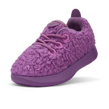 Kids' Allbirds Smallbirds Wool Runner Sneakers Purple | NZ1862IL