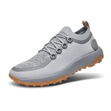 Men's Allbirds Trail Runner SWT Hiking Shoes Silver | NZ1211OK