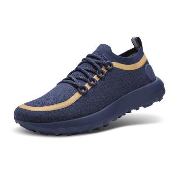 Men's Allbirds Trail Runner SWT Mizzles Waterproof Shoes Navy | NZ1246MQ