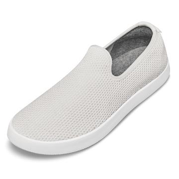 Men's Allbirds Tree Loungers Slip On Shoes Beige / White | NZ1114WN