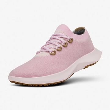 Men's Allbirds Wool Dasher Mizzles Waterproof Shoes Pink | NZ1247NW