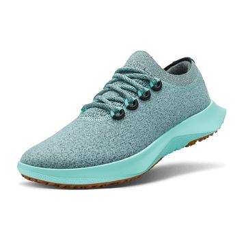 Men's Allbirds Wool Dasher Mizzles Waterproof Shoes Mint | NZ1249VR